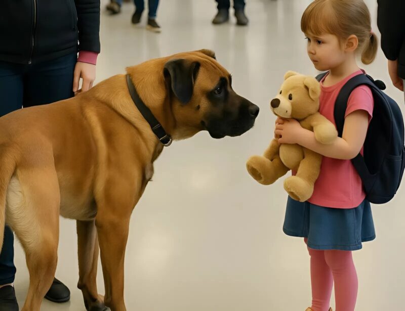 A segítőkutya ugatni kezdett, amikor meglátott egy ötéves kislányt, majd kikapta a kezéből a plüssállatot – és ekkor valami váratlan dolog történt.