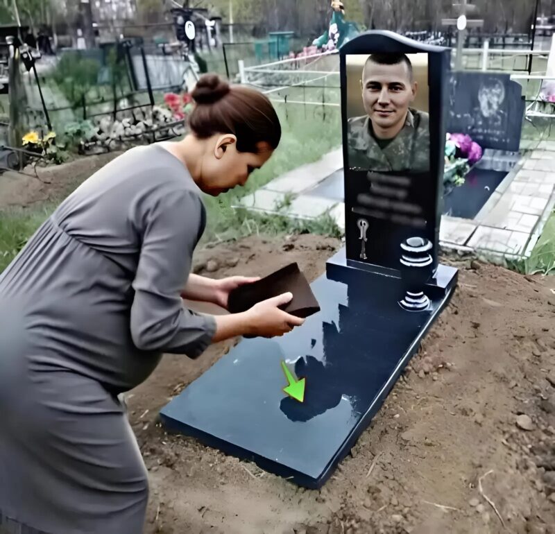 Egy terhes nő megáll férje sírjánál... Amit ott talál, attól összeesik.