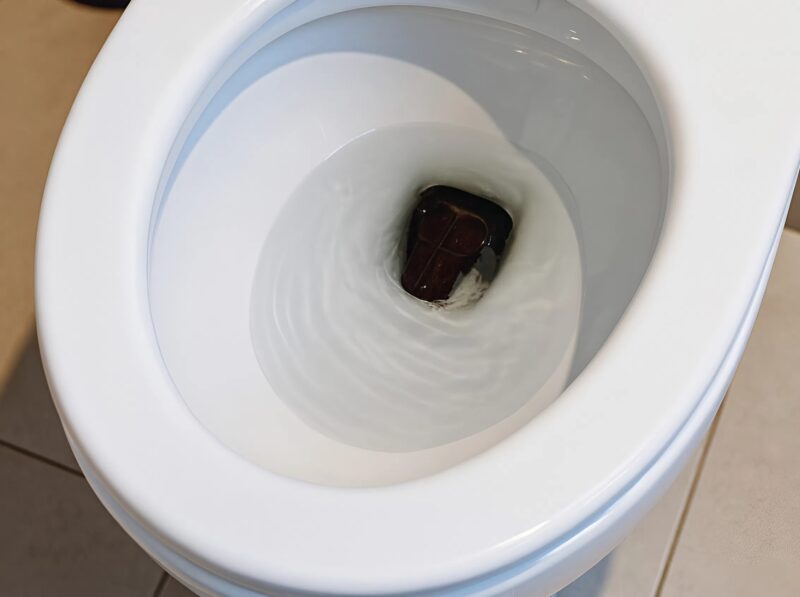 Ma reggel felemeltem a WC fedelét, és valami furcsát láttam a vízben. Először azt hittem, valami bekerült, amíg el nem kezdett mozogni.