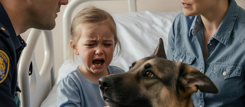 A kislány sírt és azt suttogta: „Azt mondta, nem fog bántani.” Miután kórházba szállították, egy rendőrkutya felfedte a szörnyű igazságot.