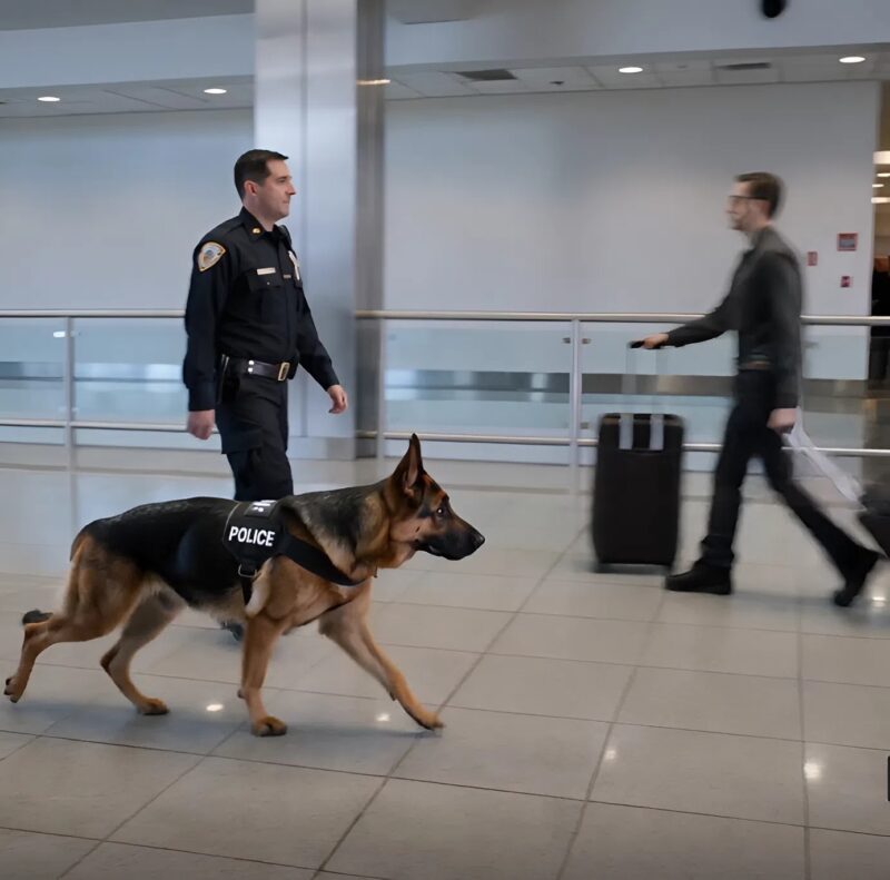 Egy rendőrkutya folyamatosan ugatott egy terhes nőre, és amit talált, az mindenkit meglepett.