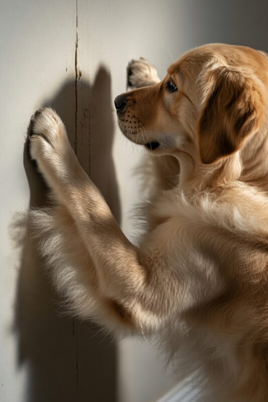 A golden retrieverünk nem hagyta abba a gyerekszoba falának kapargatását, amíg fel nem fedezett egy titkot, ami mindent megváltoztatott.