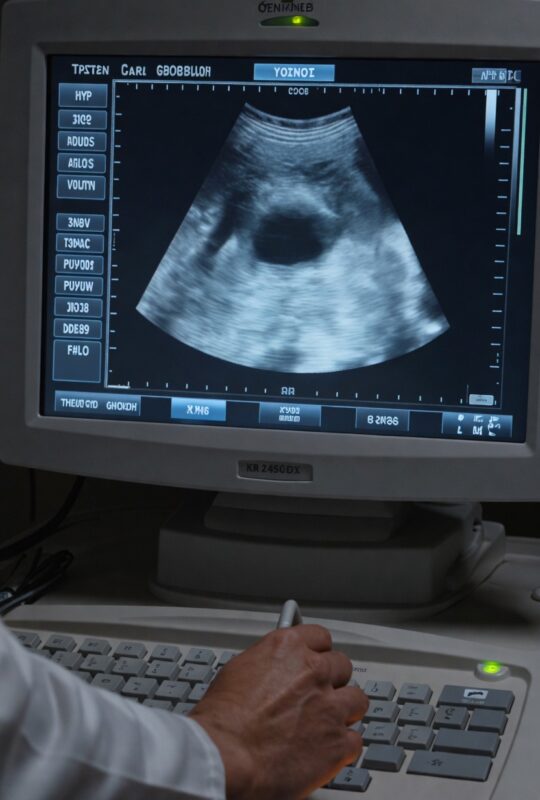 Az ultrahangos szobában, ahol a képernyőn a jövőből származó felvételek kezdtek megjelenni, a valóság, az idő és a félelem megmagyarázhatatlan módon feltárul.