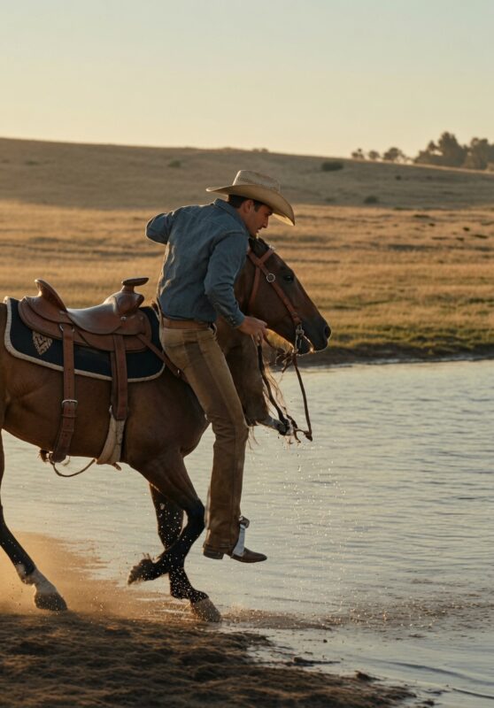 Egy cowboy elhagyja a vadlóversenyt, hogy megmentsen egy fuldokló lányt, felfedve ezzel egy titkot.