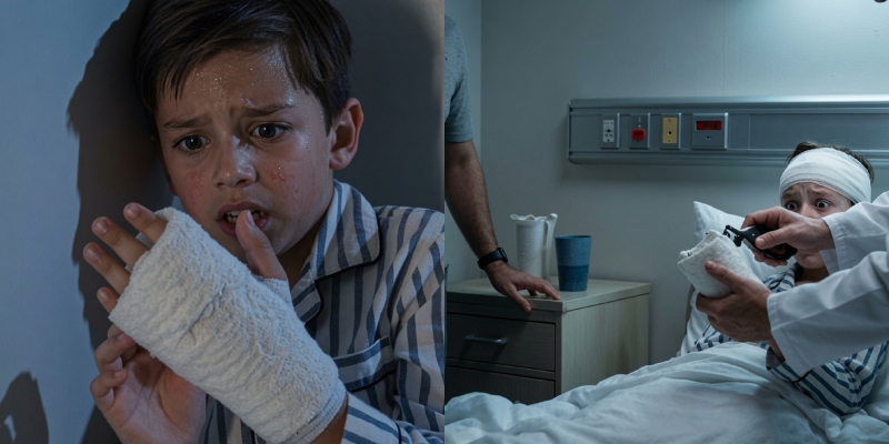 A fiú, aki érzett valamit a gipszében, de a rejtett dolog mindent megváltoztatott.