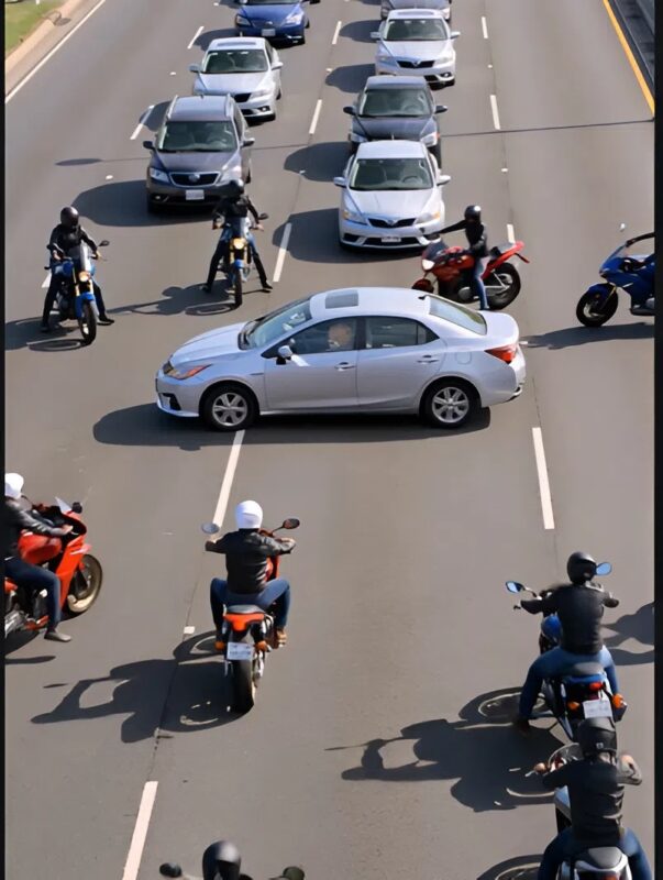 Előhúztak egy régi plüssmackót, amiben egy kis üzenet volt elrejtve. A levélből kiderült, miért torlaszolta el több tucat motoros az egész utat.