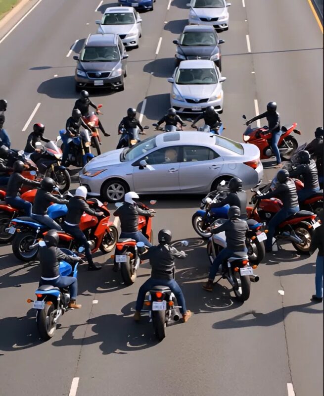 Előhúztak egy régi plüssmackót, amiben egy kis üzenet volt elrejtve. A levélből kiderült, miért torlaszolta el több tucat motoros az egész utat.