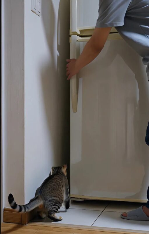A macska egész nap ki sem jött a hűtőszekrényből; amikor Lord végre visszanézett, felfedezett benne egy titkot, ami meglepte.