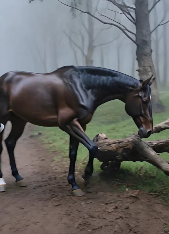 Egy titokzatos fekete ló két természetfotóst vezetett egy ködös erdőbe, ahol egy ősi olajfa felfedte a titkot.