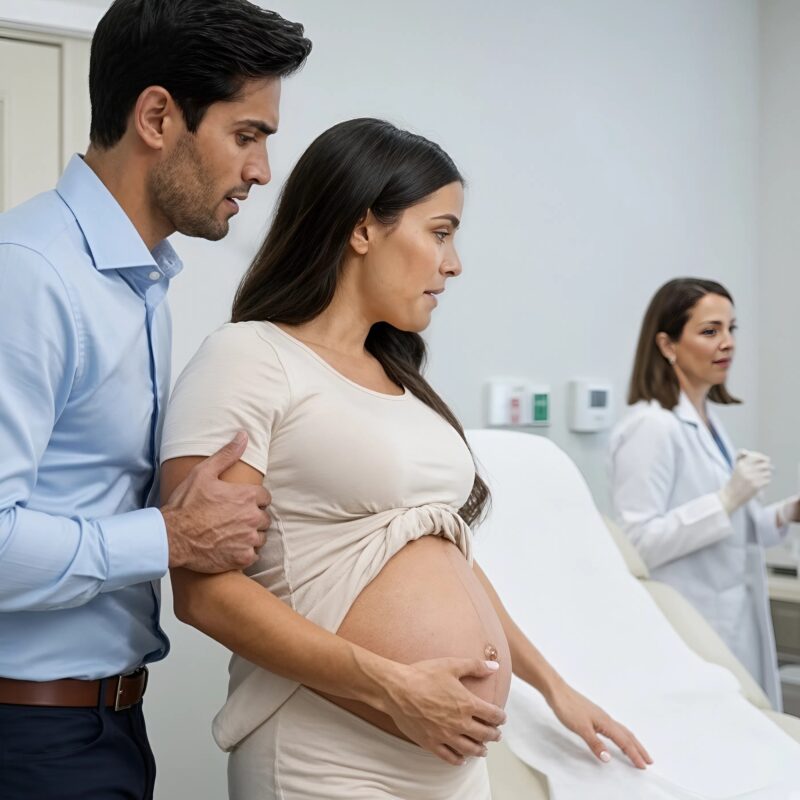Az orvos meglátta a kisbabámat a képernyőn, de hirtelen elhallgatása mindenkit megrémített